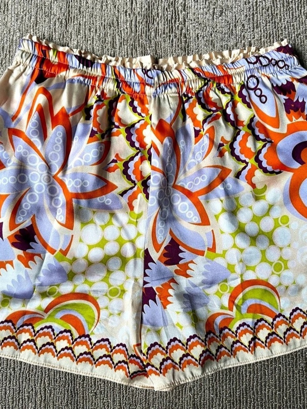 Zara Abstract Print High Waist Shorts -XS